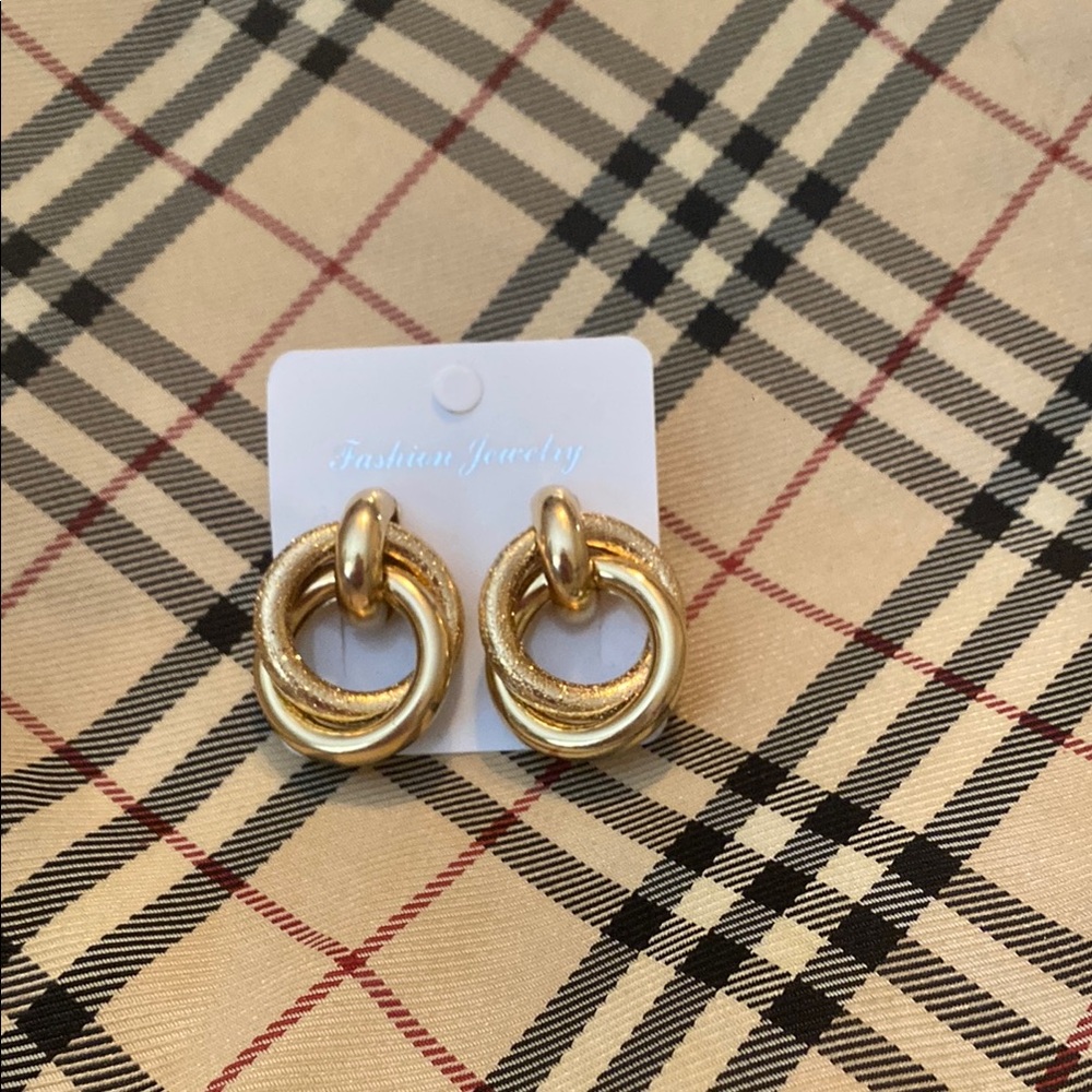 Fashion Jewelry Gold Hoop Earrings